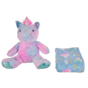 New! Homerbest Plush Unicorn With Throw Blanket